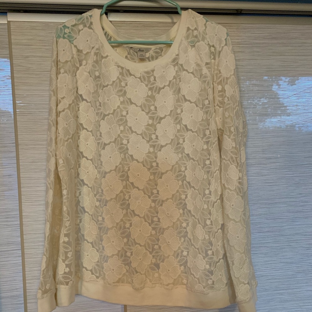 Bass Sweatshirt XXL Lace Top